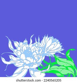 Pattern in the form of a flower