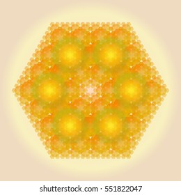 Pattern in the form of a honeycomb. Abstract background for graphic design