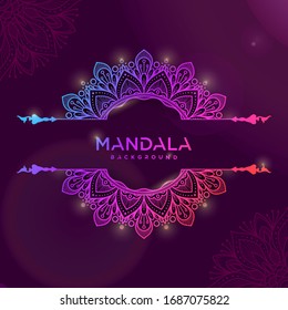 en forma de mandala para la decoración. Decoración de estilo étnico oriental