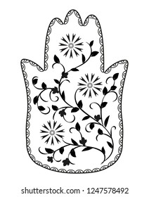  Pattern in form of mandala for henna. Mehndi.