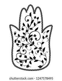  Pattern in form of mandala for henna. Mehndi.