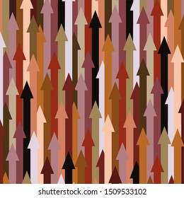 pattern in the form of multi-colored arrows