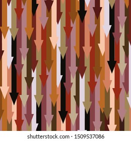 pattern in the form of multi-colored arrows