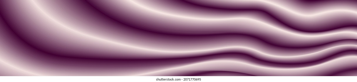 pattern in the form of soft folds of silk in lilac tones in the form of an oblong, horizontal, decorative panel for interior decoration of bedrooms and fashion studios