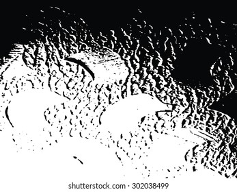 pattern formed by sunshine on white stucco of outside wall texture