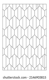 A pattern formed from striped lines   sharp waveforms  Easy coloring sheet for digital detox  Anti stress EPS8 #522