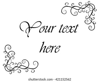 Pattern frame card, invitation