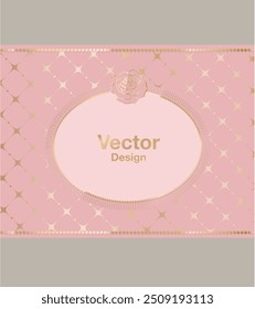 pattern frame flower floral rose decoration design elegant element pink gift