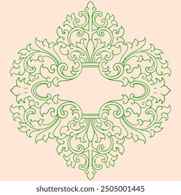 pattern frame line art ornament