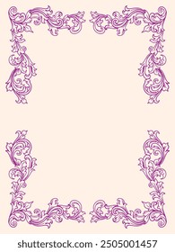 pattern frame line art ornament