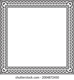 Marco de patrón para adornar su logotipo, este estilo es de diseño plano