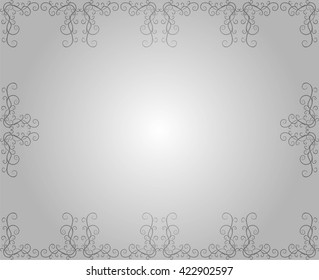 Pattern frame silver