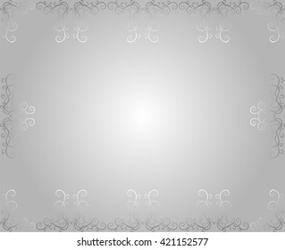 Pattern frame silver gradient