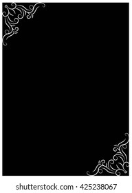 Pattern frame. Vector decorative frame. Ornament frame.