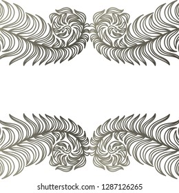 Pattern frame. Vector illustration