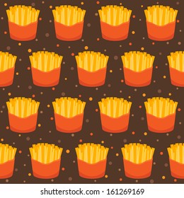 Pattern with french fries