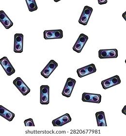 pattern frequency speaker music cartoon. resonance harmonics, timbre pitch, acoustics vibration frequency speaker music sign vector
