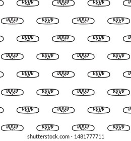 pattern of fresh breads kawaii style