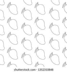 pattern of fresh mangoes fruits