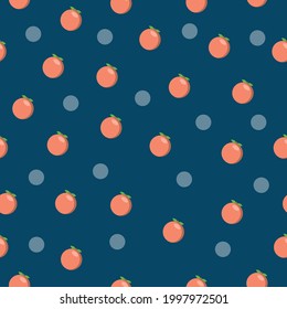 pattern of fresh tomatoes on a blue background