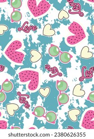 pattern fruit love texture girl 