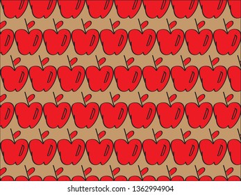 Pattern Fruits Apple