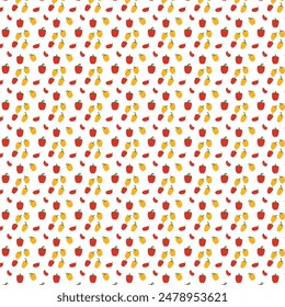 pattern fruits and vegetables seamless colorful