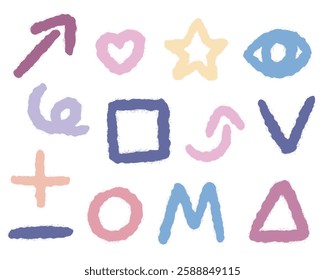 Pattern. Fun colorful geometric line doodle. Creative minimalist style art background for children. Vector