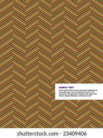 Pattern "fur-tree" from bright strips. The place under the text is provided.