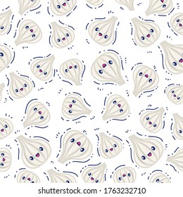 Pattern garlic Seamless, cute garlic background, for banner wall wallpaper pattern can be editable eps file, etc