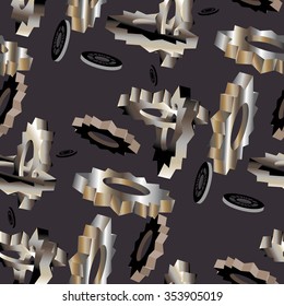 Pattern with gears.