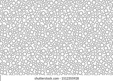 Pattern gears. Mechanical seamless background. Vector illustration