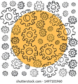 pattern of gears pinions machine