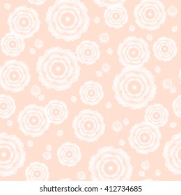 Pattern - gentle flowers on a pink background