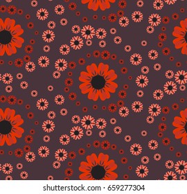 pattern with gentle wildflowers