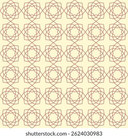 Pattern Geometric Arabic seamless Floral background monochrome Islamic Abstract Oriental Fancy Hexagonal Linear Star Design pastel brown beige