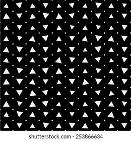 Pattern geometric, background triangle, retro vintage design vector minimalistic monochrome