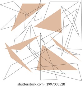 pattern geometric black outline design abstract