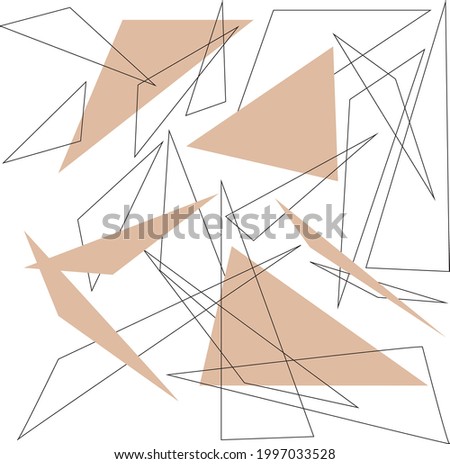 pattern geometric black outline design abstract