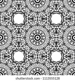 pattern with geometric color elegant ornament, design for print fabric, bandana. vector illustration. red tone.