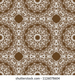 pattern with geometric color elegant ornament, design for print fabric, bandana. vector illustration. red tone.