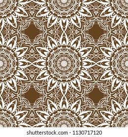 pattern with geometric color elegant ornament, design for print fabric, bandana. vector illustration. red tone.