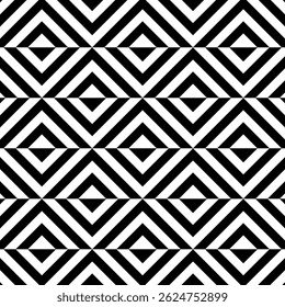 Pattern of geometric compositions. Black and white mosaic of geometric shapes. Vector ornament.