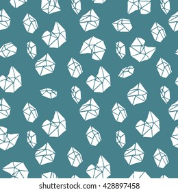 Pattern of geometric crystals. Geometric shapes. Trendy polygon backgrounds