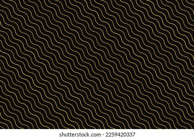 Pattern with geometric elements in black tones with golden stripes. vector abstract gradient background