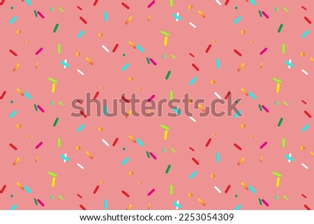 Pattern with geometric elements in the form of ice cream flakes in pink tones. Abstract Background Vector