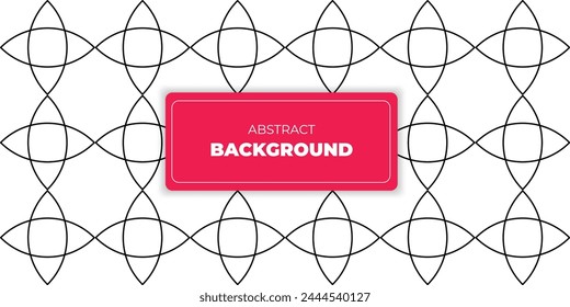 Pattern geometric elements. Intersecting curved and straight bold stripes forming abstract ornament. Vector background for design. Seamless Decorative lattice for louver.