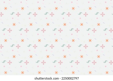 Pattern with geometric elements in pastel tones abstract pattern vector background for design illustration