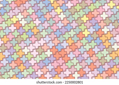 Pattern with geometric elements in pastel tones abstract pattern vector background for design illustration