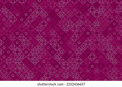 Pattern with geometric elements in pink tones abstract gradient vector background